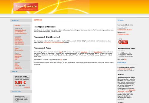 
                            7. Teamspeak 3 Client Download bei Server4voice.de, dem Teamspeak ...