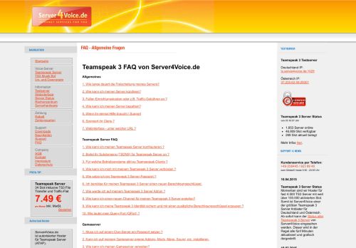 
                            12. Teamspeak 3 FAQ von Server4Voice.de, dem TS3 Server Hoster