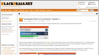 
                            10. TeamSpeak Client 3.2.0 erschienen *Update* | BlackSeals.net blog