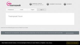 
                            12. Teamspeak Forum > Seite 1 - Nexteamspeak