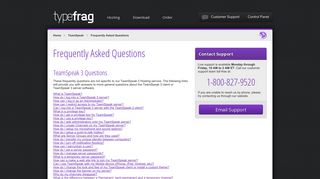 
                            7. TeamSpeak Frequently Asked Questions | TypeFrag.com