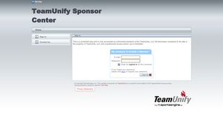 
                            2. TeamUnify Sponsors : Sign In