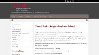 
                            7. TeamUP with Rutgers Business School! - RBS Alumni Association