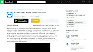 
                            12. TeamViewer for Remote Control for Android - Free download and ...