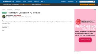 
                            9. Teamviewer Lizenz vom PC löschen - Administrator