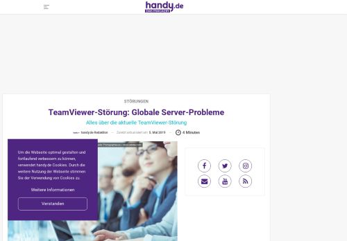 
                            9. TeamViewer-Störung: Server-Verbidung nicht möglich | handy.de