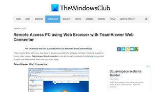 
                            12. TeamViewer Web Connector: Remote Access using Browser