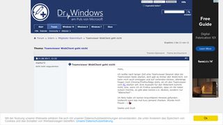 
                            10. Teamviewer WebClient geht nicht - Dr. Windows