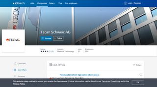 
                            7. Tecan Schweiz AG - 33 job offers on jobs.ch