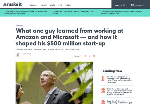 
                            9. Tech careers: Lessons for start-ups from Amazon and ...