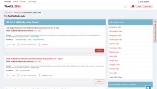 
                            8. Tech mahindra - TimesJobs