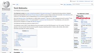 
                            12. Tech Mahindra - Wikipedia