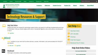 
                            8. Tech Resources & Support | Wilmington University