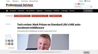 
                            11. Tech review: Mark Polson on Standard Life's SME auto-enrolment ...