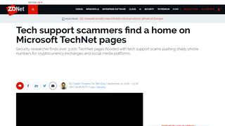 
                            7. Tech support scammers find a home on Microsoft TechNet pages ...