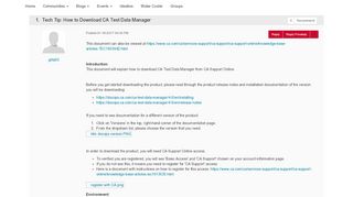 
                            6. Tech Tip: How to Download CA Test Data Manager | CA Communities