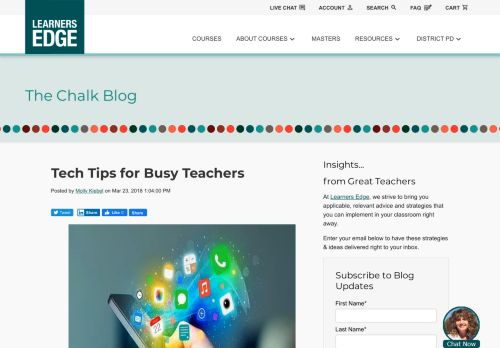 
                            9. Tech Tips for Busy Teachers - Learners Edge