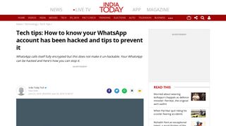 
                            4. Tech tips: How to know your WhatsApp account has been hacked and