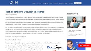 
                            13. Tech Touchdown: Docusign vs. Repree - Just Sell Homes