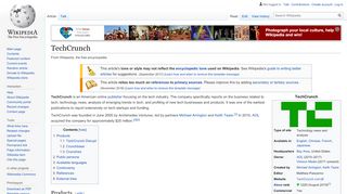 
                            11. TechCrunch - Wikipedia