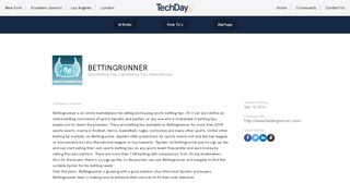 
                            6. TechDay - BETTINGRUNNER