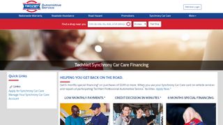 
                            10. TECHNET Synchrony Car Care | Automotive Repair Financing Options