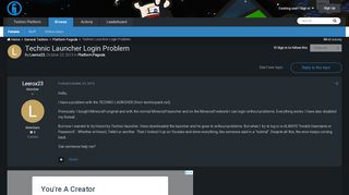 
                            4. Technic Launcher Login Problem - Platform Pagoda - Technic Forums