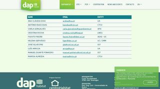 
                            9. Technical Committee » DAPHabitat