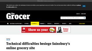 
                            10. Technical difficulties besiege Sainsbury's online grocery site