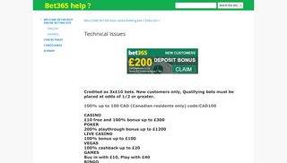 
                            10. Technical Issues - Bet365 help ? - Google Sites