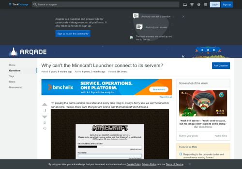 
                            7. technical issues - Why can't the Minecraft Launcher connect to its ...
