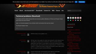 
                            11. Technical problems (Resolved) « Firestorm Viewer – The Phoenix ...