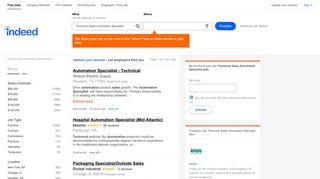 
                            12. Technical Sales Automation Specialist Jobs, Employment | Indeed.com