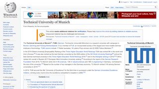 
                            9. Technical University of Munich - Wikipedia