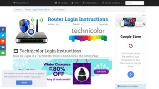 
                            7. Technicolor Login: How to Access the Router Settings | RouterReset