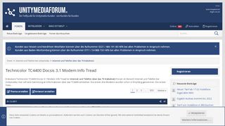 
                            5. Technicolor TC4400 Docsis 3.1 Modem Info Tread - Seite 103 ...