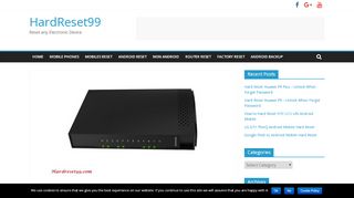 
                            12. Technicolor TC7210-dNZ Router - How to Factory Reset - HardReset99