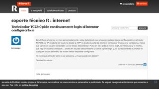 
                            10. Technicolor TC7210 pide continuamente login al intentar ...