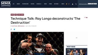 
                            13. Technique Talk: Ray Longo deconstructs 'The Destruction' - MMA ...