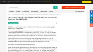 
                            10. TechniSat präsentiert MyTechniSat-App für iPad, iPhone und iPod ...