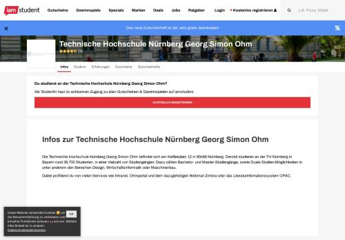 
                            3. Technische Hochschule Nürnberg Georg Simon Ohm - iamstudent