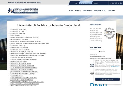 
                            13. Technische Hochschule Wildau - Liste | Internationales Studienkolleg ...