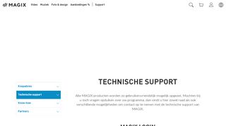 
                            3. Technische ondersteuning - MAGIX - magix ag