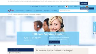 
                            5. Technische Probleme - TUI.com