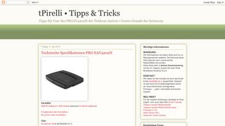 
                            11. Technische Spezifikationen PRG EAV4202N - tPirelli • Tipps & Tricks