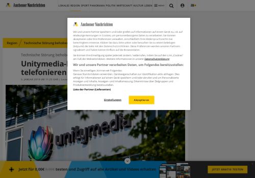 
                            7. Technische Störung behoben: Unitymedia-Kunden können wieder ...