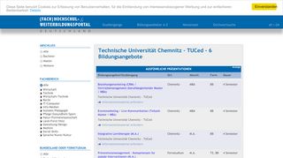 
                            8. Technische Universität Chemnitz - TUCed und ... - Fachhochschule.de