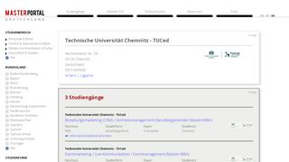 
                            11. Technische Universität Chemnitz - TUCed und ihre ... - postgraduate.de