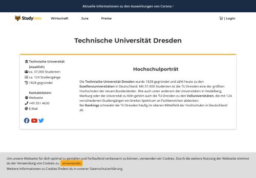 
                            5. Technische Universität Dresden - Studiengänge und Crashkurse ...