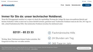 
                            2. Technischer Notdienst - PRIMAGAS